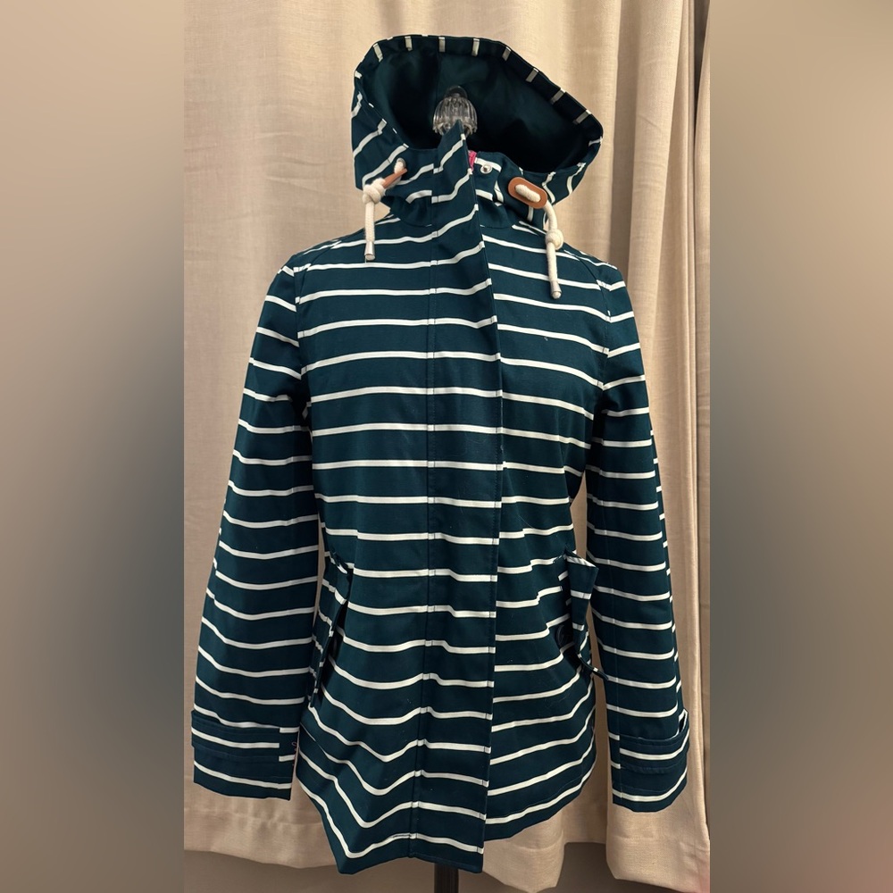 Joules Right As Rain Coast Print Jacket - Womens Size Us 4